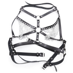 KinkHarness Harnais Buste Ouvert Beauty Chains